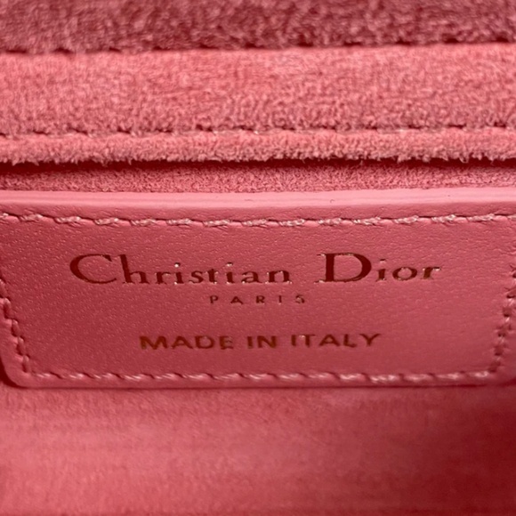 Authentic Dior Lady D-Joy Micro Bag Pink Cannage Lambskin - Picture 9 of 14